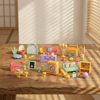 Jouets de collection DesignToy DIY : Meubles et accessoires pour maison de poupée, Boîte surprise, Cadeau promotionnel, Machine Gashapon, Jouets en capsule, Mini maison