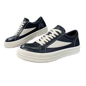 Zapatos Casuales de Moda para Hombre 2025, Zapatillas Urbanas de Cuero Genuino con Forro de Algodón, Nuevo Lanzamiento Moderno y a la Moda - Product Image 1