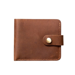 Vintage Genuine Leather Crazy Horse Leather <b>Card</b> <b>Holder</b> <b>Wallet</b> Men Bifold Slim Coin Purse <b>Wallet</b> - Product Image 1