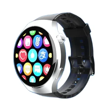 2024 appareils portables OEM Watch 4 Smartwatch personnalisé BT nom santé surveillance du sommeil étanche rond écran tactile montre intelligente