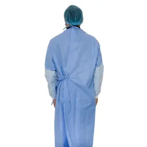 Gaun Bedah Yang Diperkuat, Pakaian Ruang Dokter Bedah Sekali Pakai Rumah Sakit Steril
