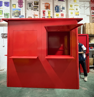 Kiosque solaire modulaire Moov Africa SK07C avec recharge de monnaie mobile et réfrigérateur pour le marché africain