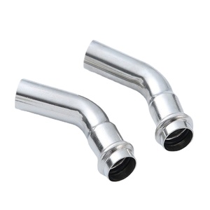 NFJM 304 Anillo de acero inoxidable presión 45 <span class=keywords><strong>grados</strong></span> codo accesorios de tuberí<span class=keywords><strong>a</strong></span> corrosión y codo resistente <span class=keywords><strong>a</strong></span> altas temperaturas - Product Image 1