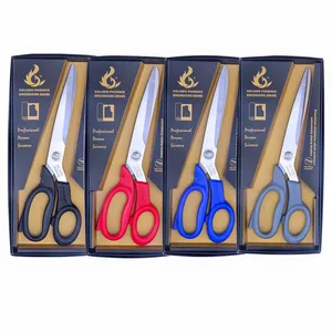 Hot Selling 10 Inch Plastic Handle Stainless Steel Cloth Fabric Cutting Shears Dressmaking Tailor Sewing Scissors SA-2010