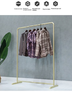 Expositor de Ropa Metálico de Una Sola Capa, Venta Directa de Fábrica, Expositor Dedicado para Tiendas de Ropa - Product Image 1