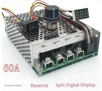Contrôleur de vitesse électronique pour moteur à courant continu (12V/24V/36V/48V), mode marche avant/arrière, échelle numérique