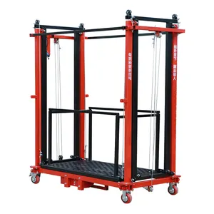 6-8 Meter Mobile Lift Scaffolding Load 500kg Adjustable Electric Lifting Work Platform