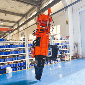 Impugnatura laterale idraulica Vibro martelli battipalo <span class=keywords><strong>Driver</strong></span> per 15Ton 16Ton preciso pila di guida - Product Image 4