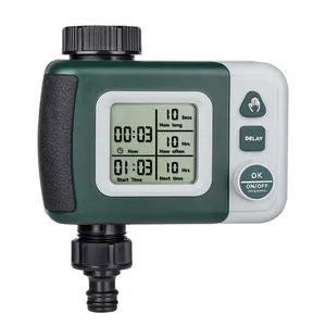 Plastic Garden Water Timers Boxi Garden Plastic 2*AA Alkaline Battery Power Smart LCD Display Irrigation System Water Timer For Garden