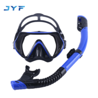 Ensemble de plongée mini pour piscine JYF, style tendance, avec masque de plongée à lentille unique et tuba sec