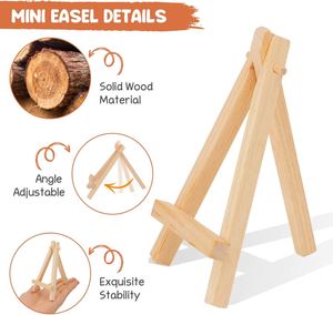 Hot-selling <b>Wooden</b> Eco-friendly Triangle Easel Desktop Mini Easel Photo Painting Postcard Display Stand <b>Picture</b> <b>Frame</b> - Product Image 3