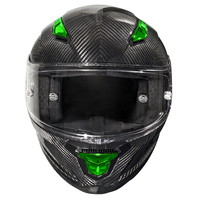 Casque en carbone 3K résistant aux chocs - Système de fixation rapide et intégré, garantie de 12 mois