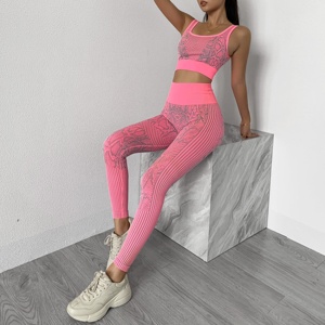Ptsports <strong>Snake</strong> <strong>Print</strong> Seamless Set Design Hot Sell Women Seamless Yoga Fitness Sportswear Seamless <strong>Leggings</strong> Women - Product Image 2