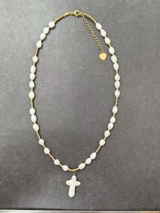 Collier <span class=keywords><strong>de</strong></span> perles d'eau douce vintage personnalisé, étanche, pour femme, accessoires <span class=keywords><strong>de</strong></span> mode, vente en gros - Product Image 3