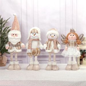 Adorable ensemble de 4 peluches de Noël (Père Noël, Bonhomme de neige, Pingouin, Ange) pour cadeau de fête - Product Image 2