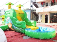 Toboggan gonflable animaux pas cher enfants mignon petit toboggan personnalisé Zoom jeux de toboggan fête location château sautant