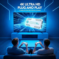X10 Pro 4K TV Game Stick, Sistema Android de Código Abierto, 128 GB, Controles Inalámbricos Duales de 2.4G