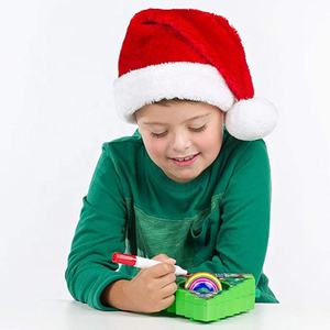 Sam Toy Electric DIY Bola decorativa Juguete para colorear Kit Sorpresa Huevo Árbol de Navidad Dibujo Juguete con música ligera y 8 bolígrafos de colores - Product Image 3