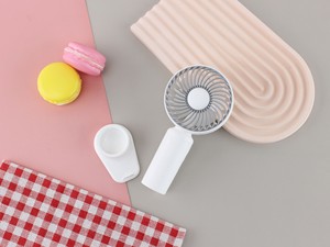 Quạt <span class=keywords><strong>mini</strong></span> cầm tay để bàn ký túc xá nhỏ gọn, sạc USB, êm ái, di động, logo xuyên biên giới - Product Image 5