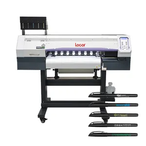 Rolo de impressora uv dtf, grande formato de impressora uv cristal adesivos impressora digital dtf sem pó i3200