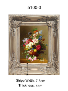 Tùy Chỉnh Kích Thước Lớn Châu Âu Retro Khung Tranh Khung Tường Treo Vàng Gỗ Lắp Ráp Gỗ Hình Ảnh Khung - Product Image 5