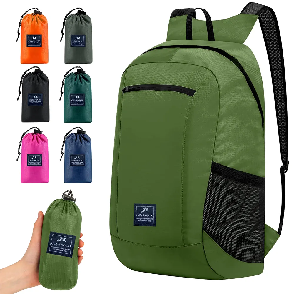 Wholesale Latest Portable Lightweight Waterproof Outdoor Polyester Foldable Backpack For Travel Sports Camping Hiking Dry Bag