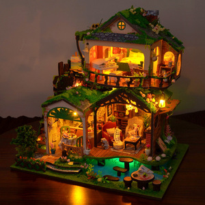 Forêt <span class=keywords><strong>de</strong></span> contes <span class=keywords><strong>de</strong></span> fées à faire soi-même, modèle d'assemblage <span class=keywords><strong>en</strong></span> bois fait main, cadeau d'anniversaire créatif, vente <span class=keywords><strong>en</strong></span> gros, à partir <span class=keywords><strong>de</strong></span> 14 ans, 30,5x23x30cm - Product Image 6