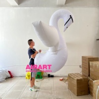 Costume de pigeon gonflable sur mesure, robe d'oie blanche gonflable, costume de cygne gonflable