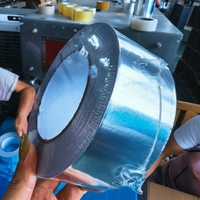 Ruban adhésif en aluminium souple haute performance personnalisé en usine, adhésif sensible à la pression, ruban auto-adhésif