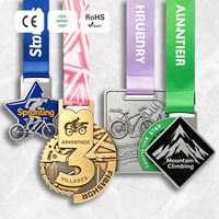 Medalla de Ciclismo Personalizada, Aleación de Zinc, Fundición 3D, Esmalte, Premio para Ciclistas de Montaña y Carretera, Medallas Deportivas Personalizadas, Fábrica OEM