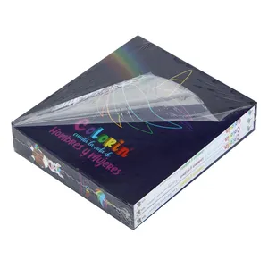 Conjunto de livros infantis personalizados premium com estampa de livro de histórias slipcase