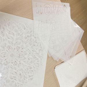 Plastic Size Stencil Diy <b>Painting</b> Drawing Templates <b>for</b> <b>Stones</b> Floor Wall Tile Fabric Wood 0.25Mm Thick Custom - Product Image 2