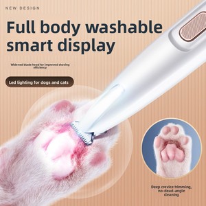 Cortadora de Pelo Recargable para Mascotas con Iluminación LED, Resistente al Agua, Material ABS, para Perros y Gatos - Recortadora para el Área de los Ojos y la Cola - Product Image 4