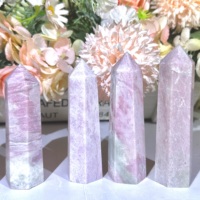 Offre spéciale énergie de guérison naturelle pierres cristal artisanat rose opale tour pour l'alimentation