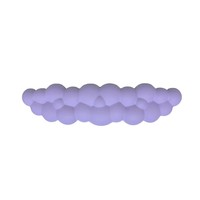 Tapis de poignet en silicone de couleur unie pour clavier Coussin de poignet en cuir intégré anti-dérapant Coussin de poignet en forme de nuage Logo personnalisable