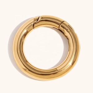 डिंगरन स्टेनलेस स्टील के गहने सामान गहने मार्किंग के लिए सोने की प्लेटेड हूप चरस बकल - Product Image 6