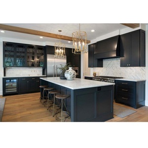 Cesta para Cajón de Bodega, Fregadero, Tamaño Personalizado, Excelente Calidad, Ecológico, Cocina Modular, Estilo Shaker Lacado en Negro, Sólido - Product Image 1