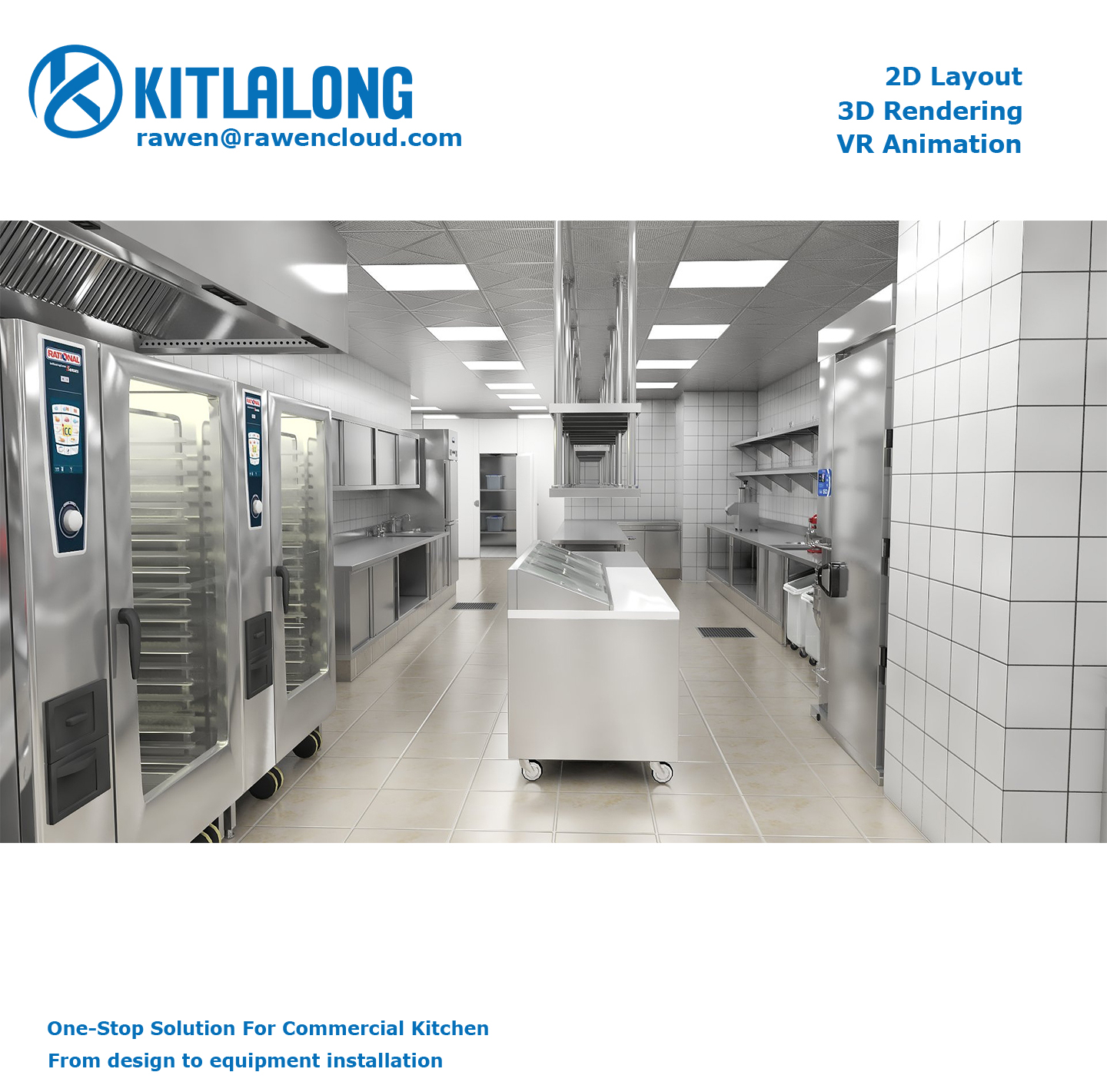 RAWEN гостиничный Ресторан персонал столовые решения 3d Рисование бар снэки VR столовая Коммерческая Кухня дизайн