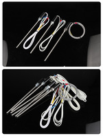 Sonde de température de type vis en acier inoxydable K/J/PT100, longueur 200 mm, dédiée aux contrôleurs de température, sonde d'injection OEM
