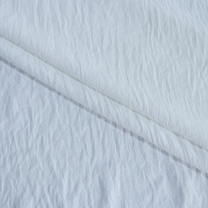 Tela Crepé Transpirable Tipo Algodón para Confección de Camisas de Mujer, Textil Clásico Elástico con Textura Plisada Lavada - Product Image 3