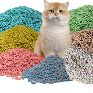 Fabrika çevre dostu doğal tozsuz organik kedi kumu yüksek kaliteli hızlı ayar Tofu kedi kumu - Product Image 1
