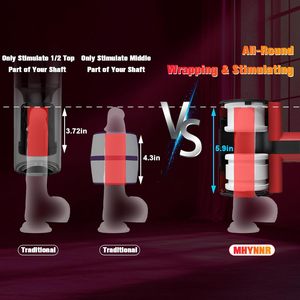 อุปกรณ์ช่วยตัวเองสำหรับผู้ชายเป็นของเล่นทางเพศสำหรับผู้ใหญ่-ระบบขับเคลื่อนอัตโนมัติสองชั้นหมุนเครื่องออรัลเซ็กซ์ - Product Image 3