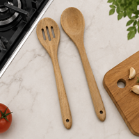 Cuillère en bois d'acacia personnalisée avec logo, cuillère de cuisine en bois massif naturel, vente en gros