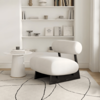 Fauteuil de salon moderne en velours écologique, cadre en bois massif de luxe, pour salon, chambre, salle à manger, hôtel, maison, bureau