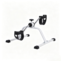 Mini pédalier d'exercice portable, machine à pédales pour les pieds, résistance réglable, pour la rééducation des jambes et des bras à domicile ou au bureau, stepper d'entraînement