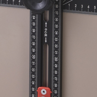 Imbot Règle de positionnement réglable en alliage d'aluminium pour le travail du bois avec guide de perçage pour la fabrication d'armoires, personnalisable OEM