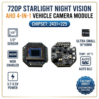 Module de caméra FPV AHD 1080P pour vision arrière, série NVP2431H IMX225, carte de vision nocturne Starlight pour moniteurs de véhicules commerciaux