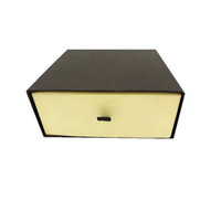 Boîte cadeau élégante personnalisée en carton rigide bicolore, surface mate carrée, boîte d'emballage en papier