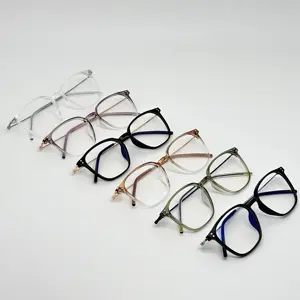 2024 New Retro Round Anti-Blue Light Blue Light Blocking Optical Fashion Women Anti Blue-ray Eye Glasses Eyeglasses Frames