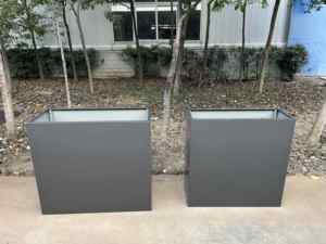 Grandi Fioriere Rotonde per Piante da Esterno <span class=keywords><strong>in</strong></span> Acciaio Corten, Vaso Robusto <span class=keywords><strong>in</strong></span> Metallo per Patio e Giardino - Product Image 4